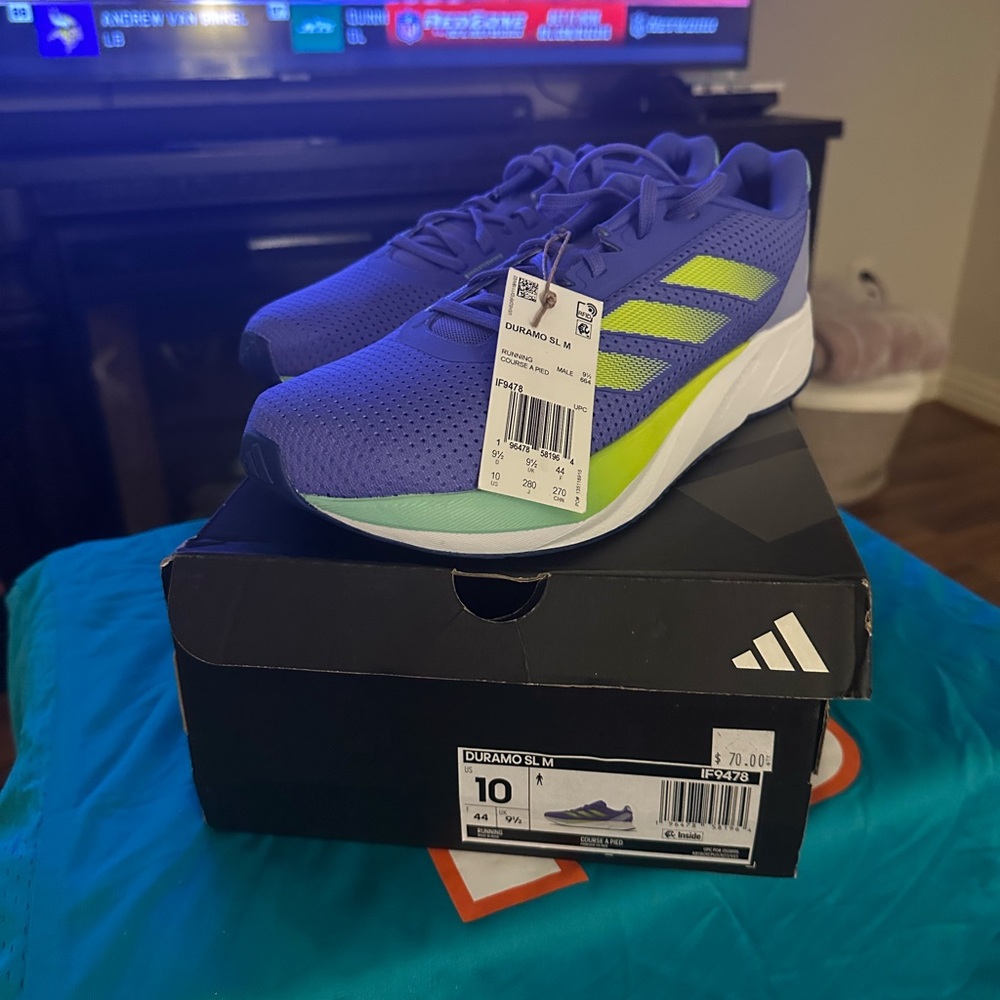 Adidas Duramo SL Shoes - Blue and Green